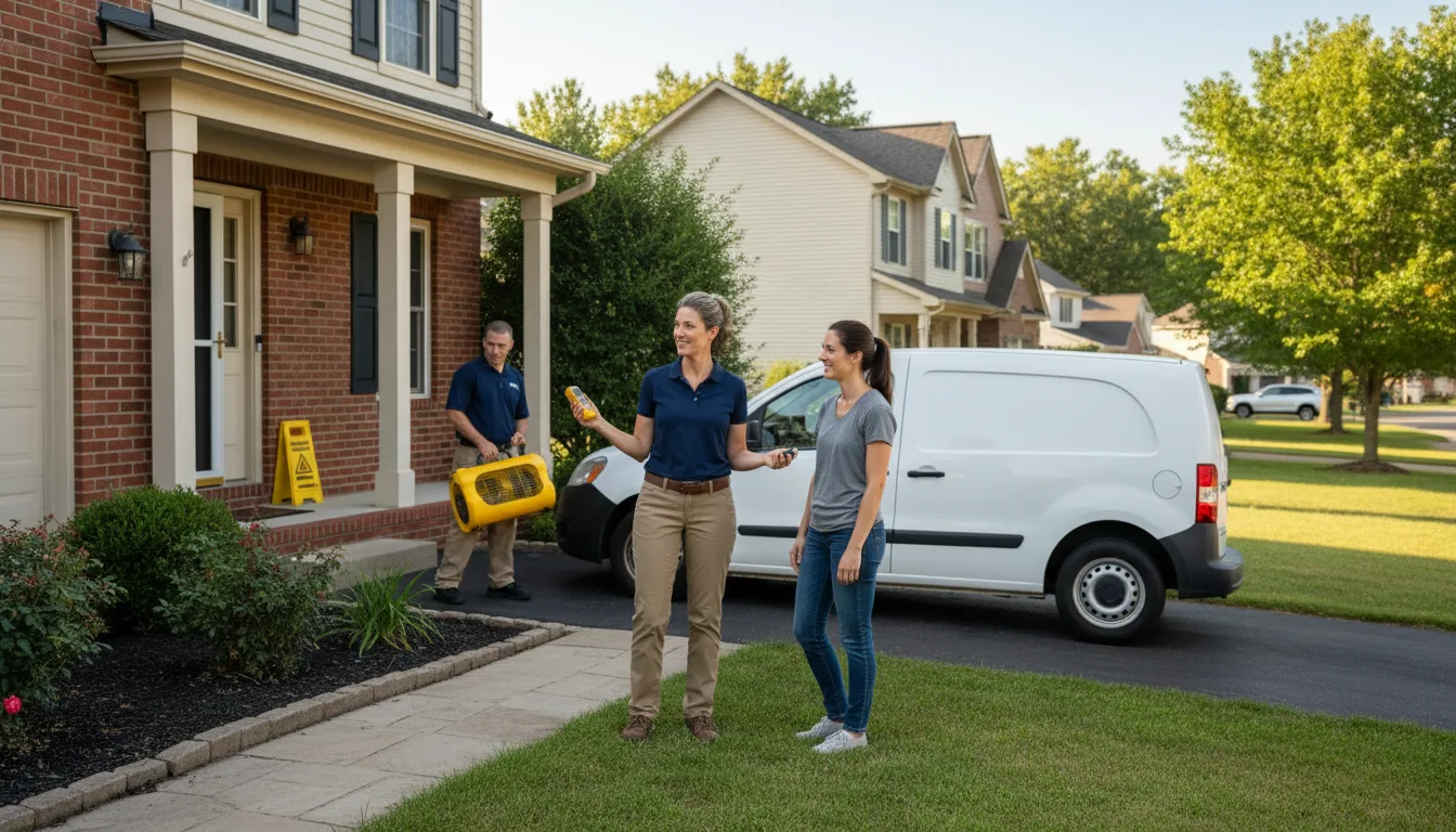 Residential water damage restoration in Lacassine, LA